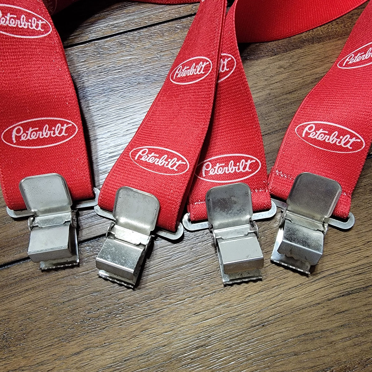 Red Peterbilt Suspenders - Size 54 inch
