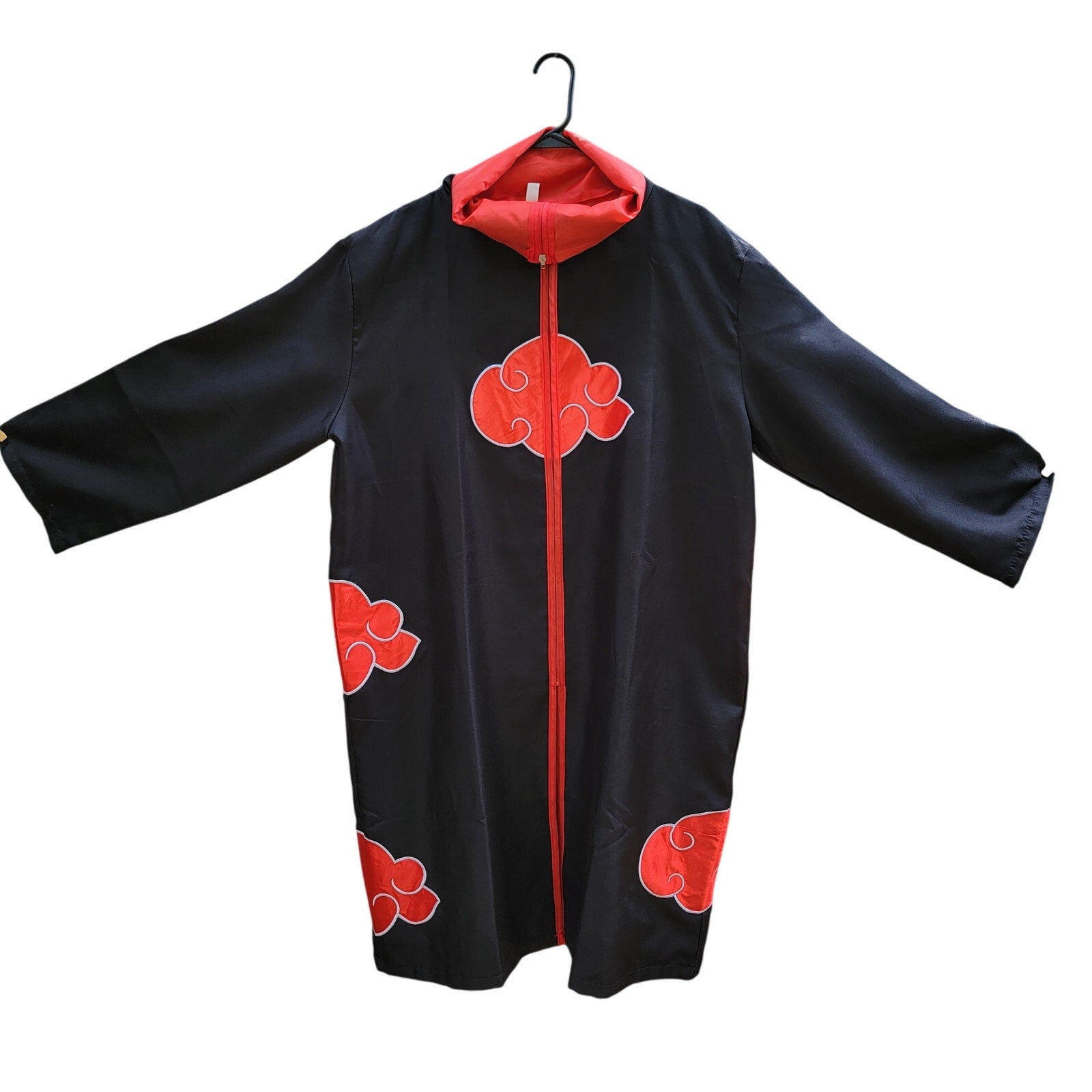 Naruto Shippuden Akatsuki Character Cosplay Cloak w/ Zipper Closure - Size XL