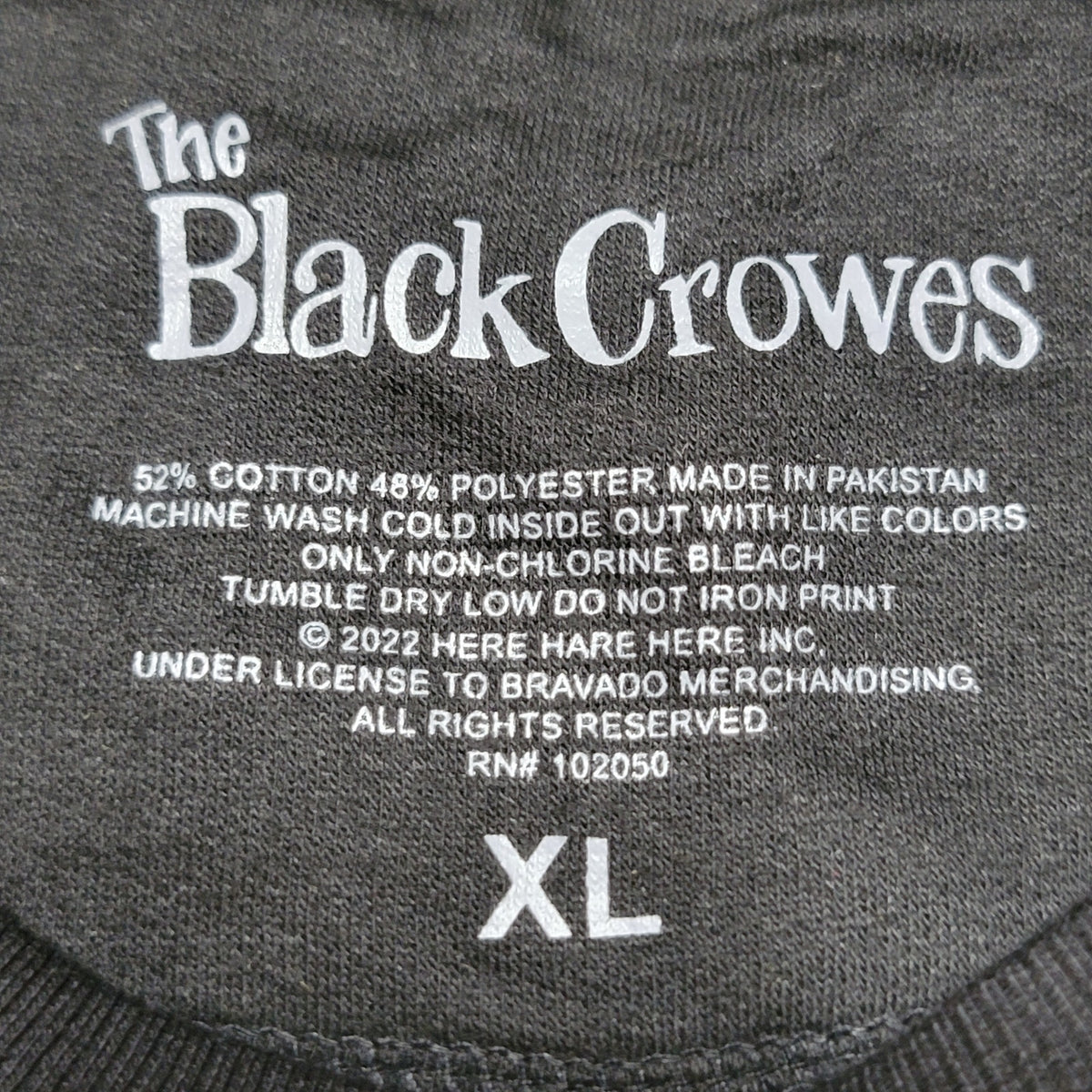 The Black Crowes LS Black Pullover Sweatshirt - Size XL