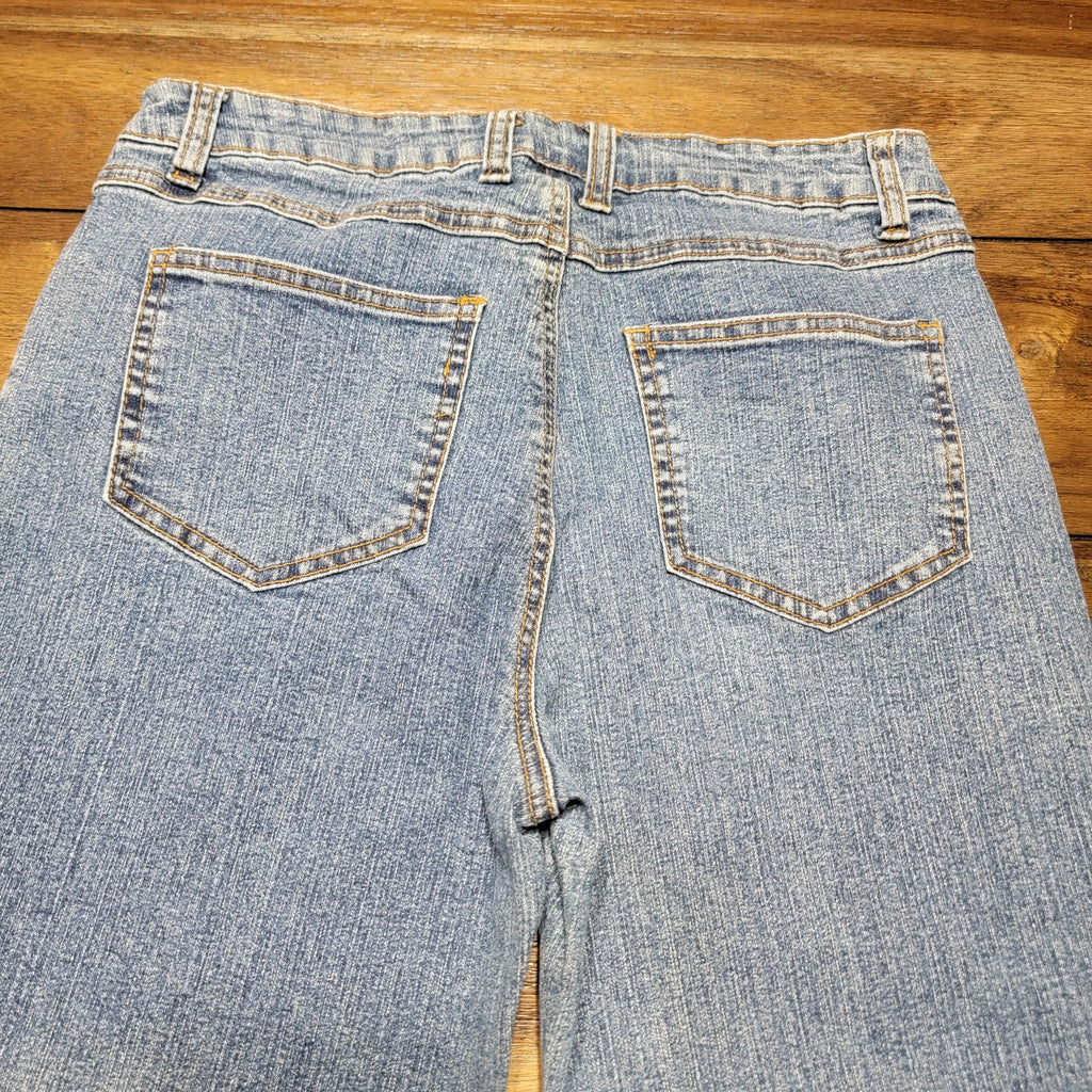 Andre Bini Boot Cut Denim Jeans w/ Studs & Embroidery - Size 6