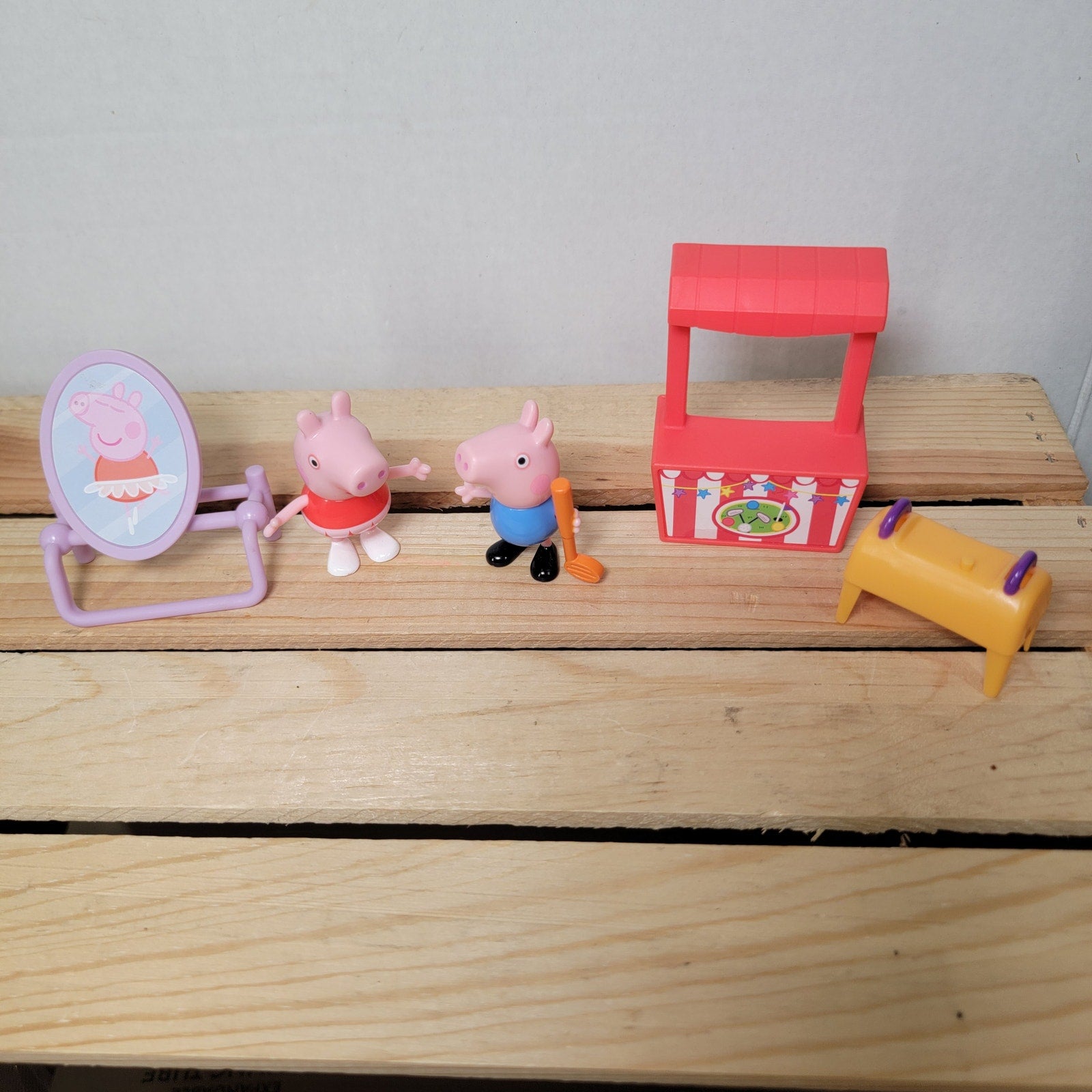 5 Pc Peppa Pig Playset: Peppa At the Fairground and Ballet