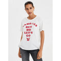 Ramones White Unisex Tee "Hey Ho Let's Go" - Size Medium