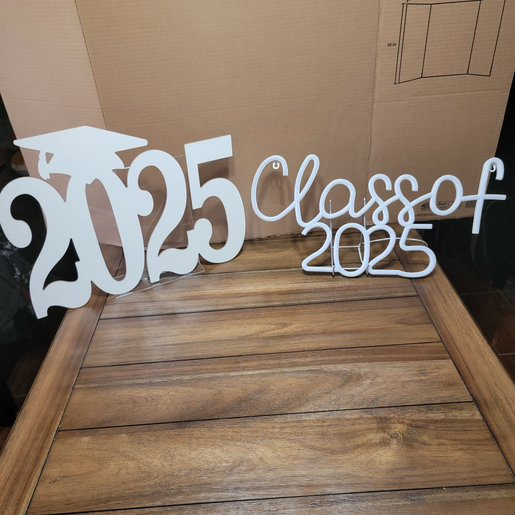 "Class of 2025" Light & "2025" Thin Wooden Cutout from Hobby Lobby
