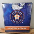MLB Houston Astros Binder w/ 3 Decals, Astros Pencil Bag & Dividers