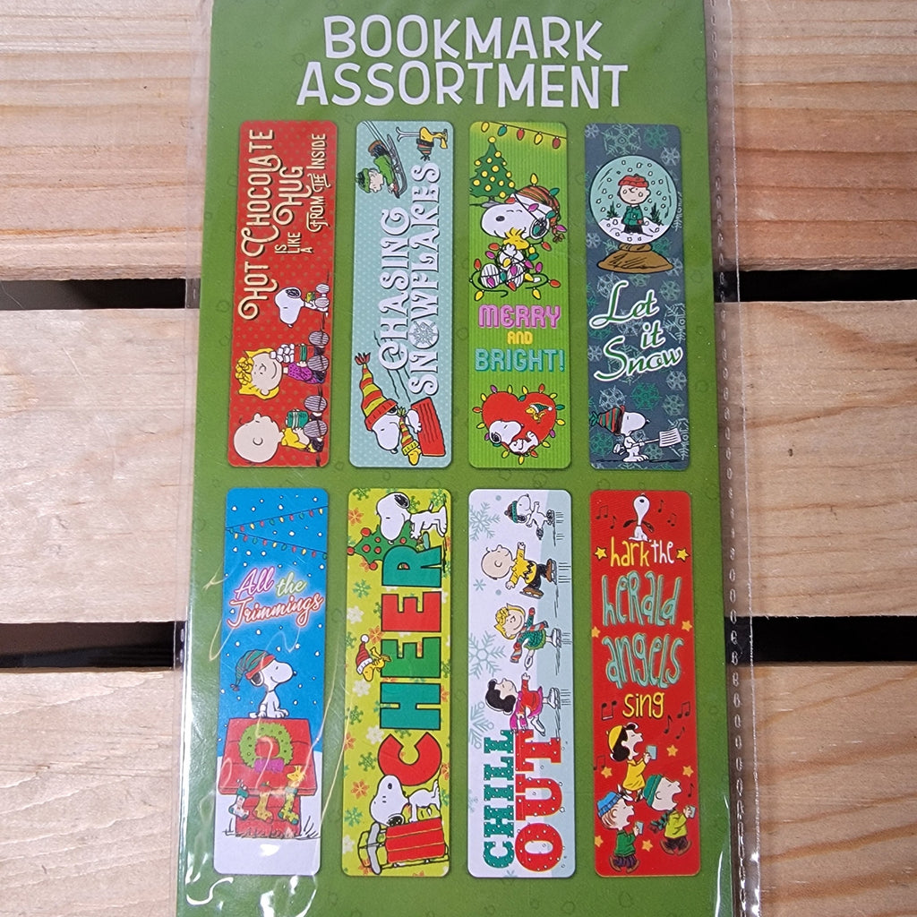 Set of 8 Holiday Peanuts Bookmarks - NEW / SEALED