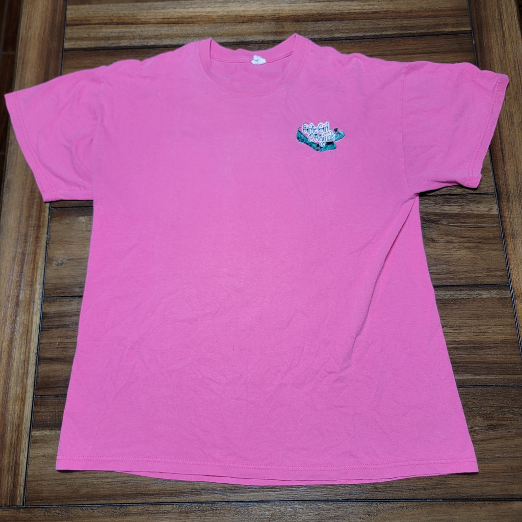 Girlie Girl Originals Pink Tee "I Like My Money..." - Size Large