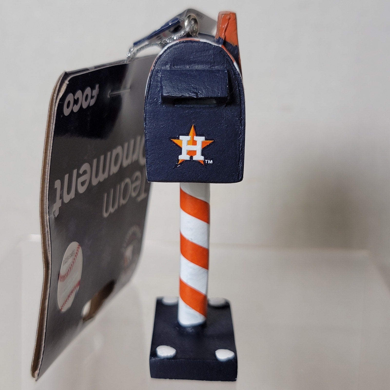 MLB Houston Astros Christmas Ornament Letters To Santa Mail Box - NWT
