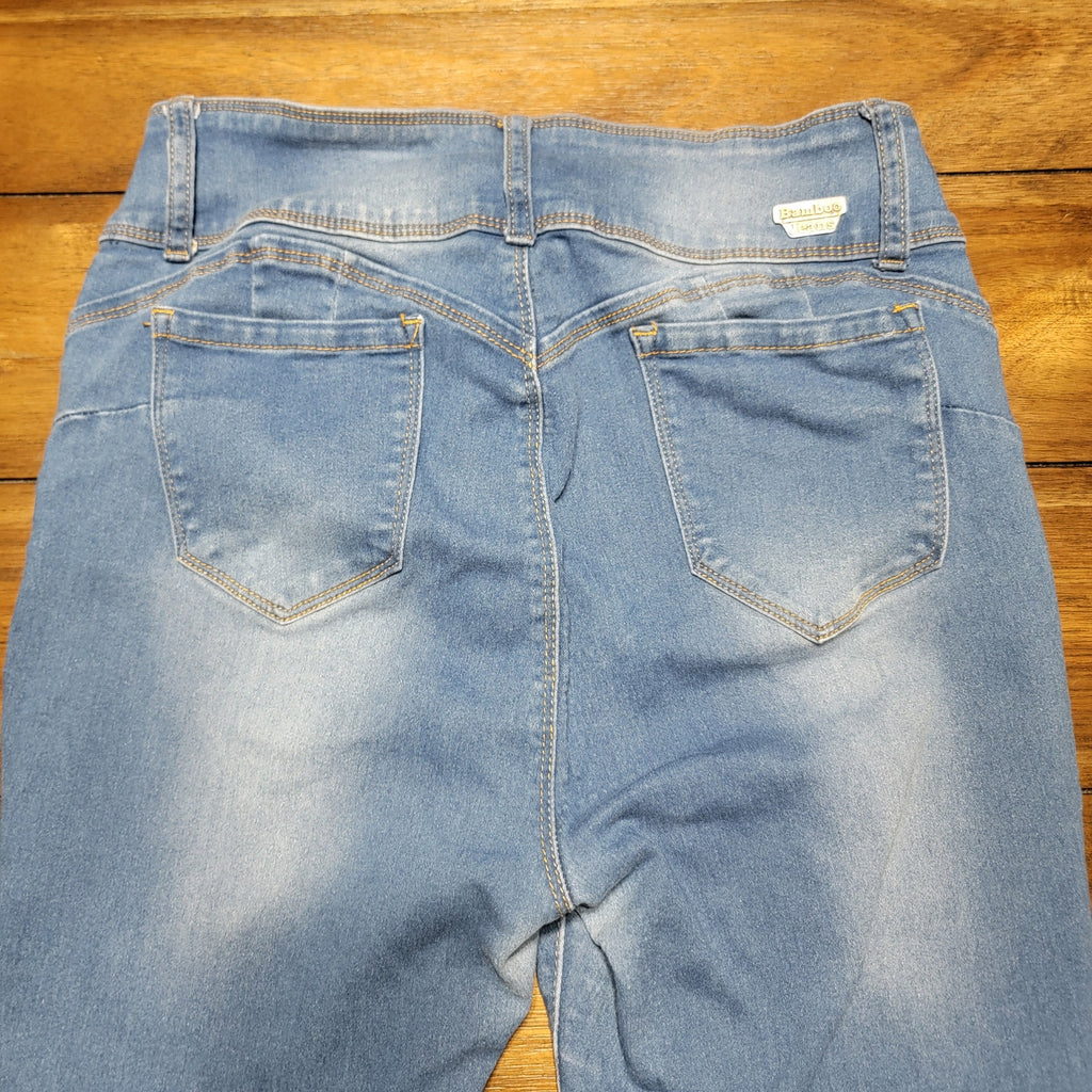 Bamboo Jeans Hi-Rise Denim Jeans - Size Junior 15