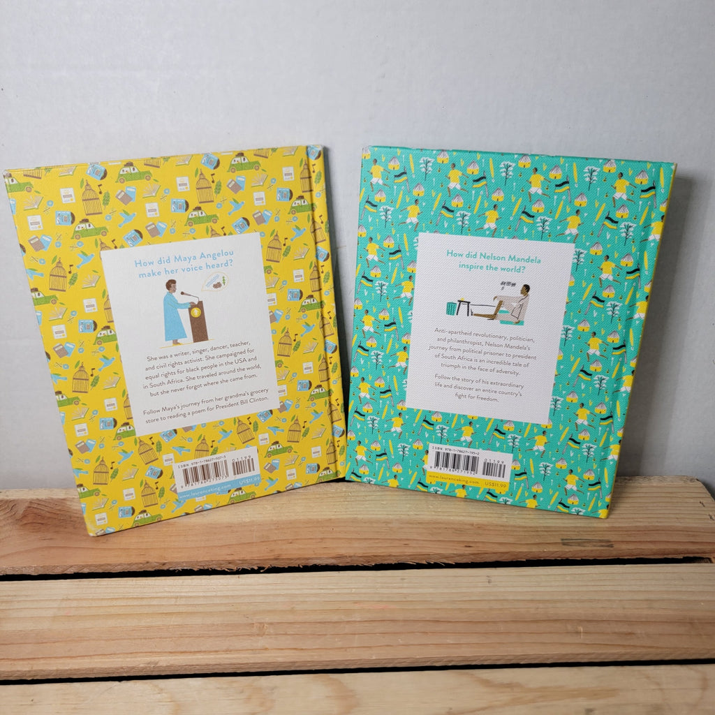 Set of 2 Little Guides To Great Lives: Nelson Mandela & Maya Angelou