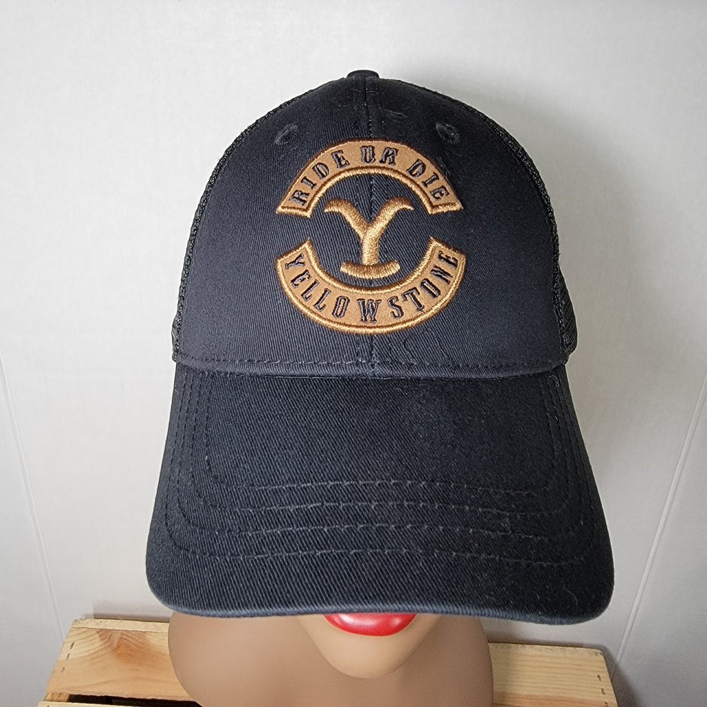 Yellowstone Black Snapback Trucker Hat "Ride Or Die"