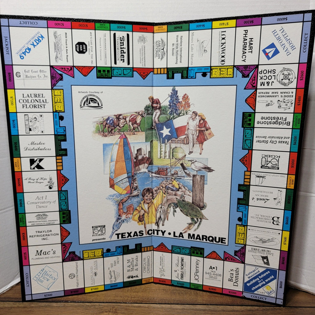 VINTAGE Texas City / La Marque (Texas) Board Game: Your Hometown Tycoon Game