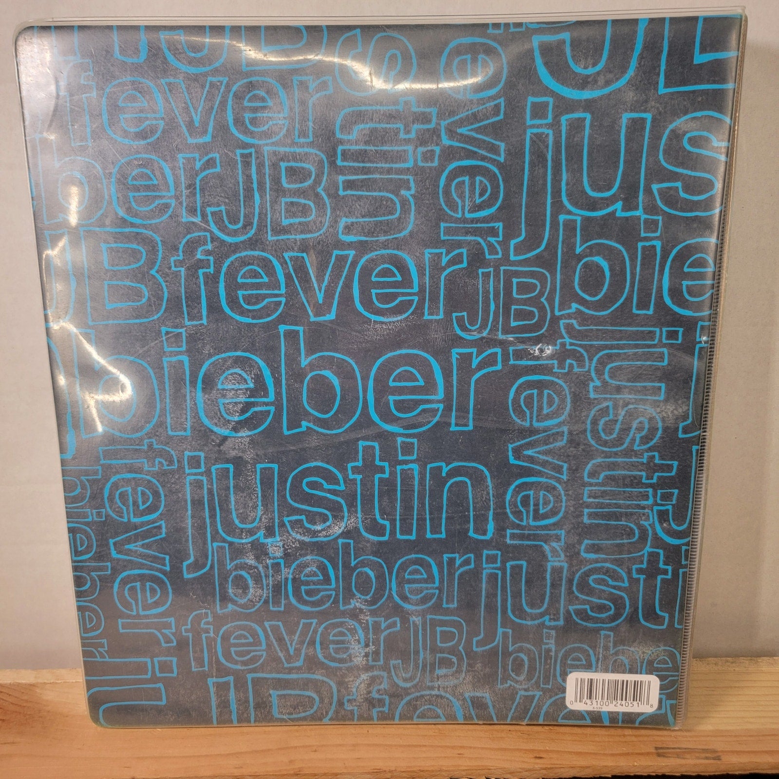 Justin Bieber Blue Binder w/ Dividers & Journal
