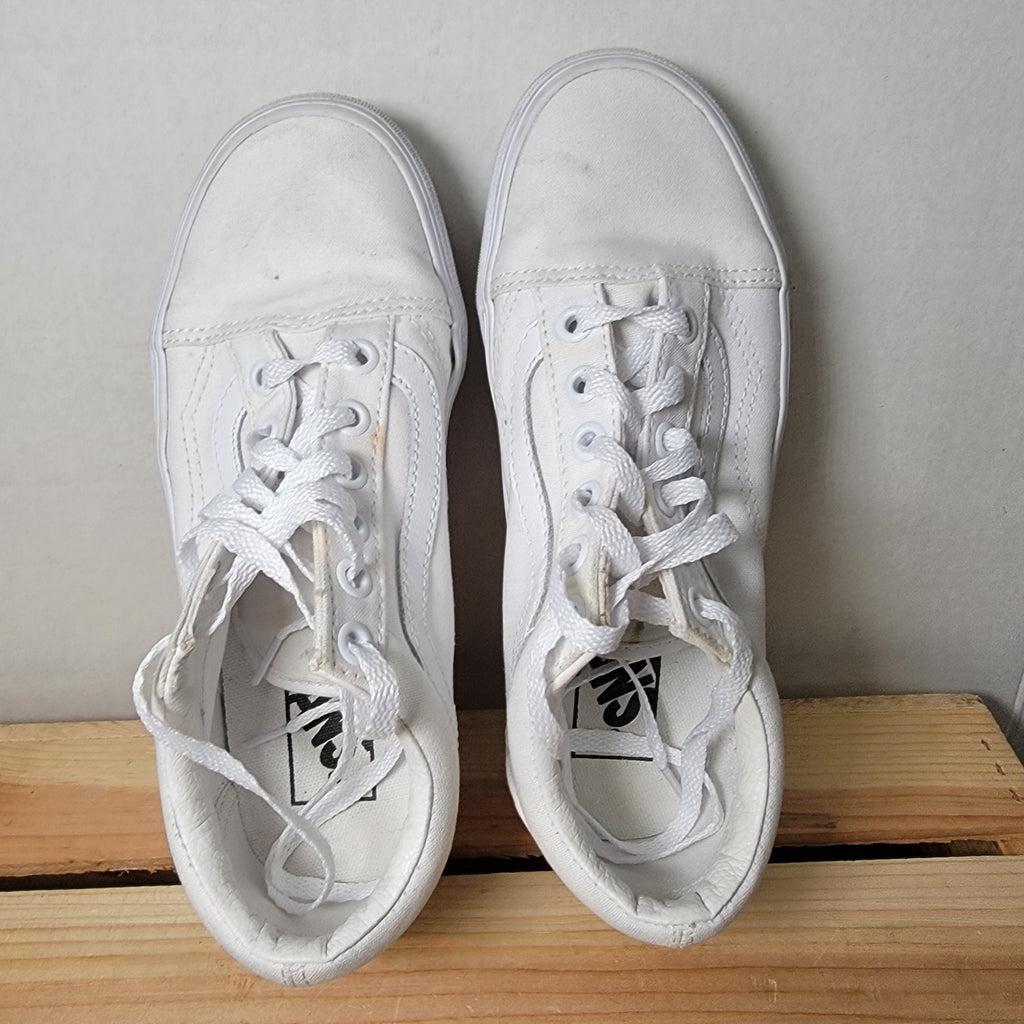 VANS Old Skool Stackform True White Sneakers - Size 4M / 5.5W