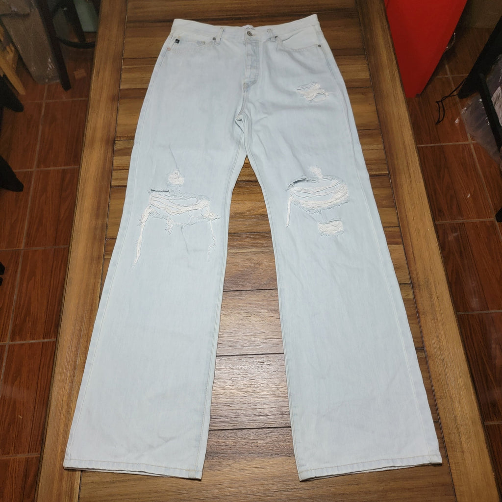 Kancan Light Wash Button Fly Denim Jeans - Size 11/29