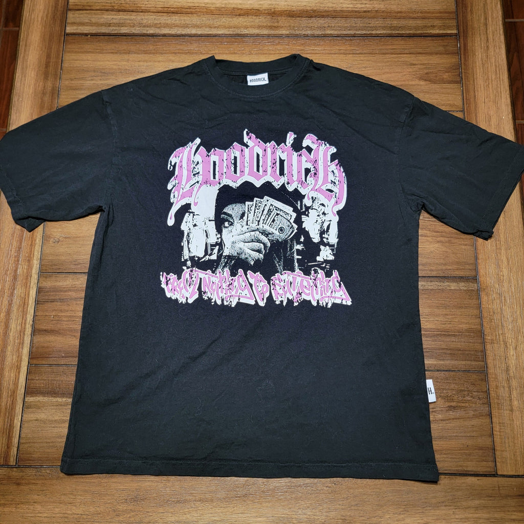 Hoodrich Sketch Money Worldwide Black Tee - Size XS*