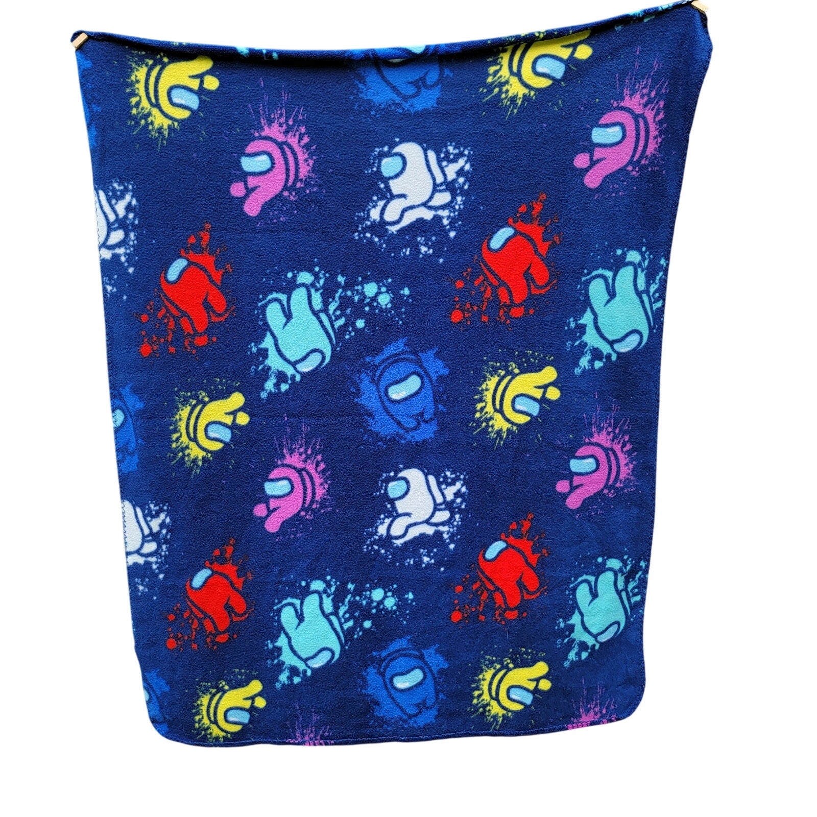Among Us Dark Blue Fleece Character Throw - 48" x 38"