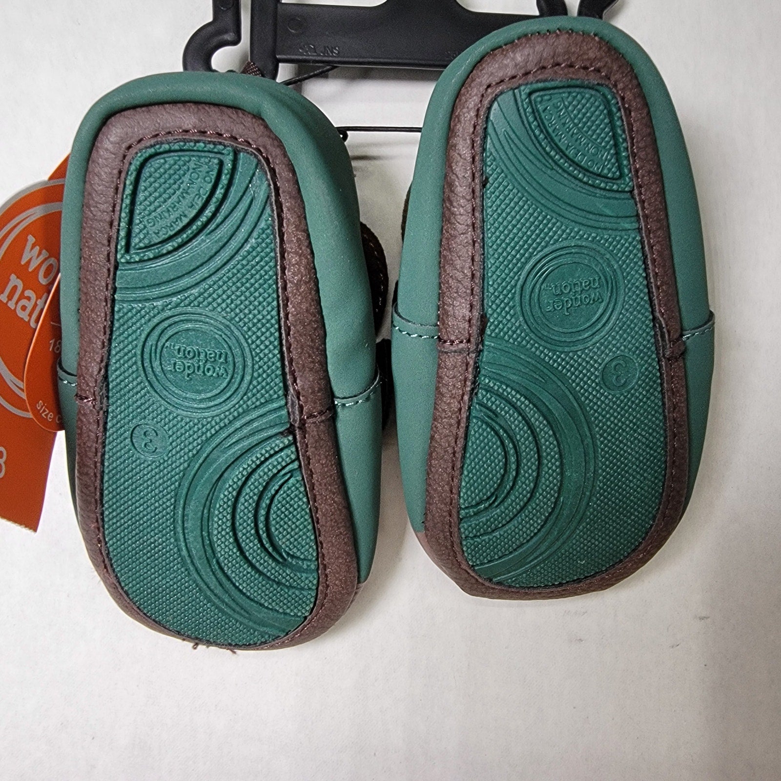 Wonder Nation Infant Moose Slippers - Size 3 NWT