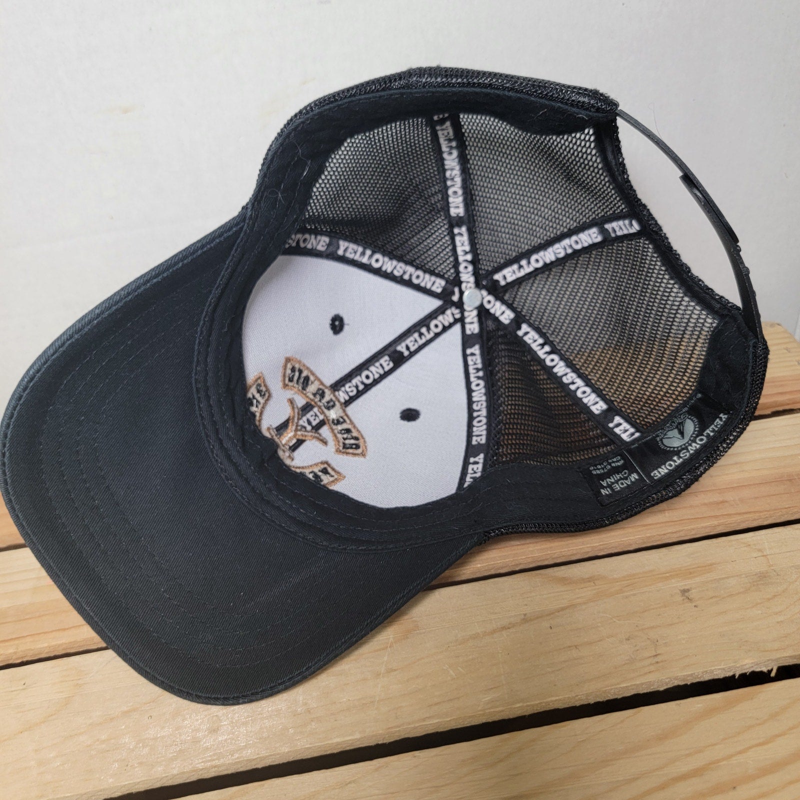Yellowstone Black Snapback Trucker Hat "Ride Or Die"