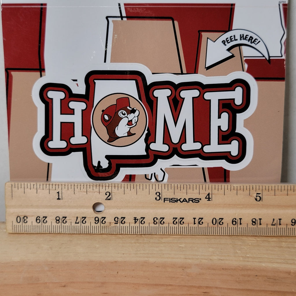 Set of 2 Buc-ee's Stickers: Alabama HOME - NEW