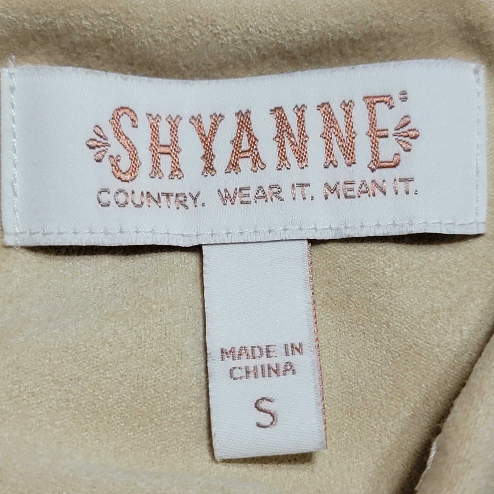 Shyanne Lt. Golden Women's Cropped Fringe Tank Top - Size Small