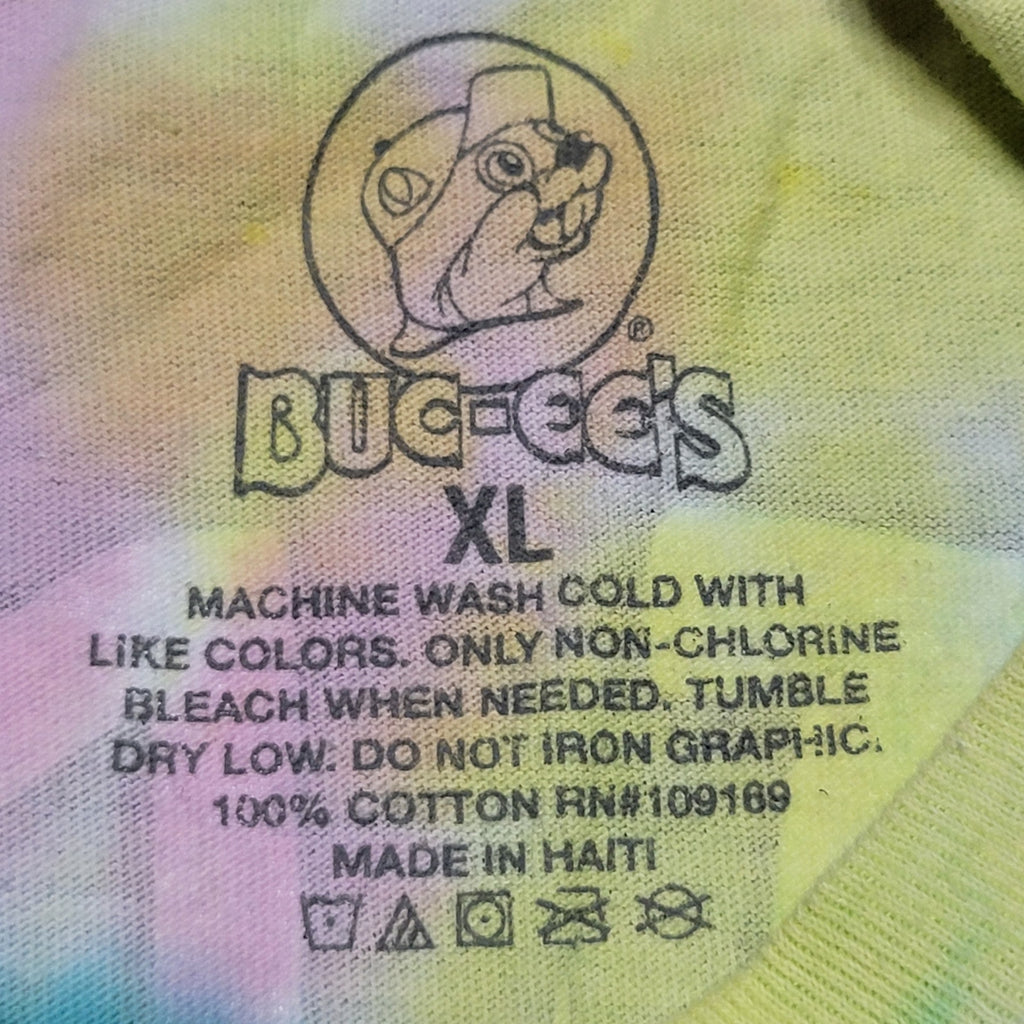 Buc-ee's Easter Pastel Tie-Dye Tee "But Did You Dye" - Size XL
