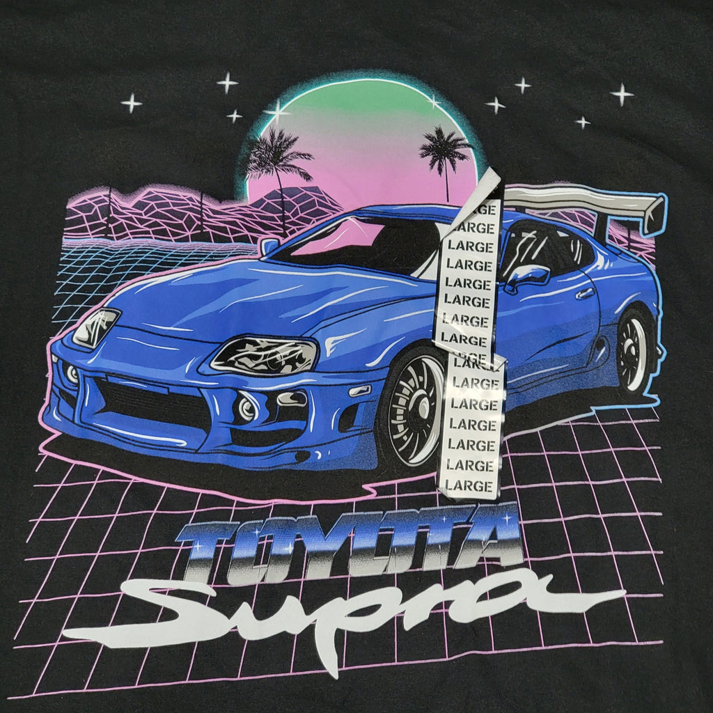 Toyota Official Black Unisex Tee (Spencer's) "Toyota Supra" - Size Large NWT