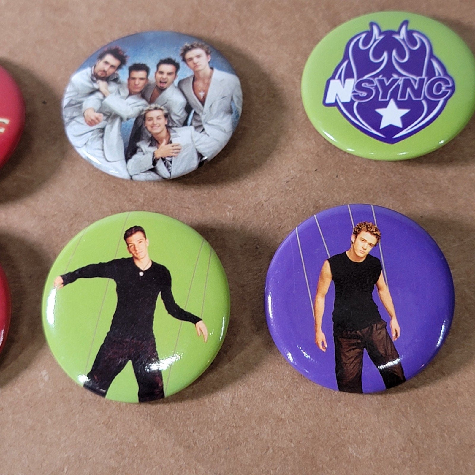 VINTAGE Set of 10 NSYNC 1.25" Buttons