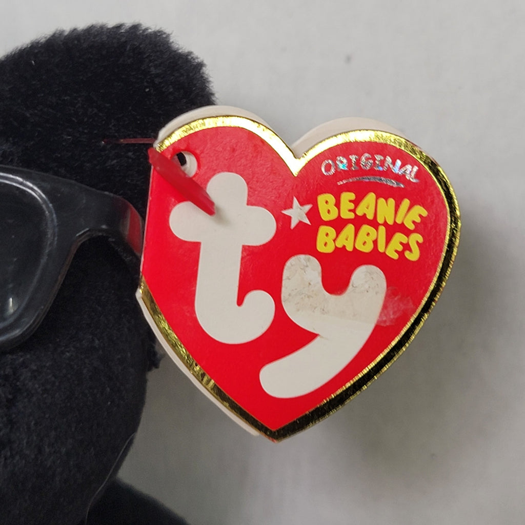 VINTAGE RETIRED Ty Beanie Baby No. 3 the NASCAR Bear w/ Tags