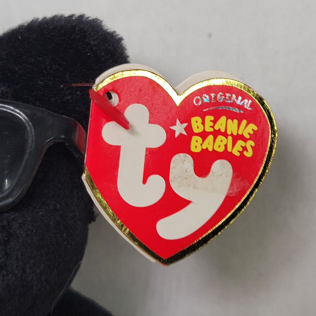 VINTAGE RETIRED Ty Beanie Baby No. 3 the NASCAR Bear w/ Tags