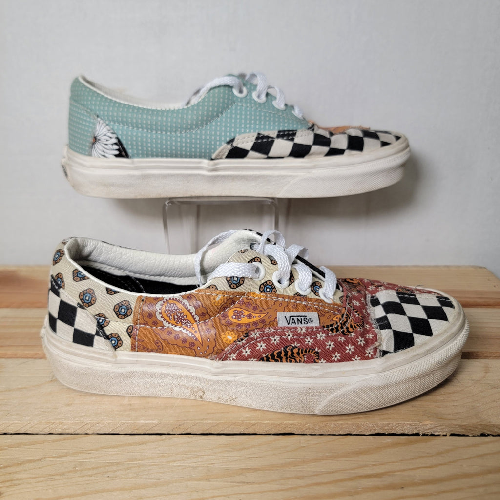 VANS Era Tiger Patchwork Skate Shoes - Size 3.5M / 5W