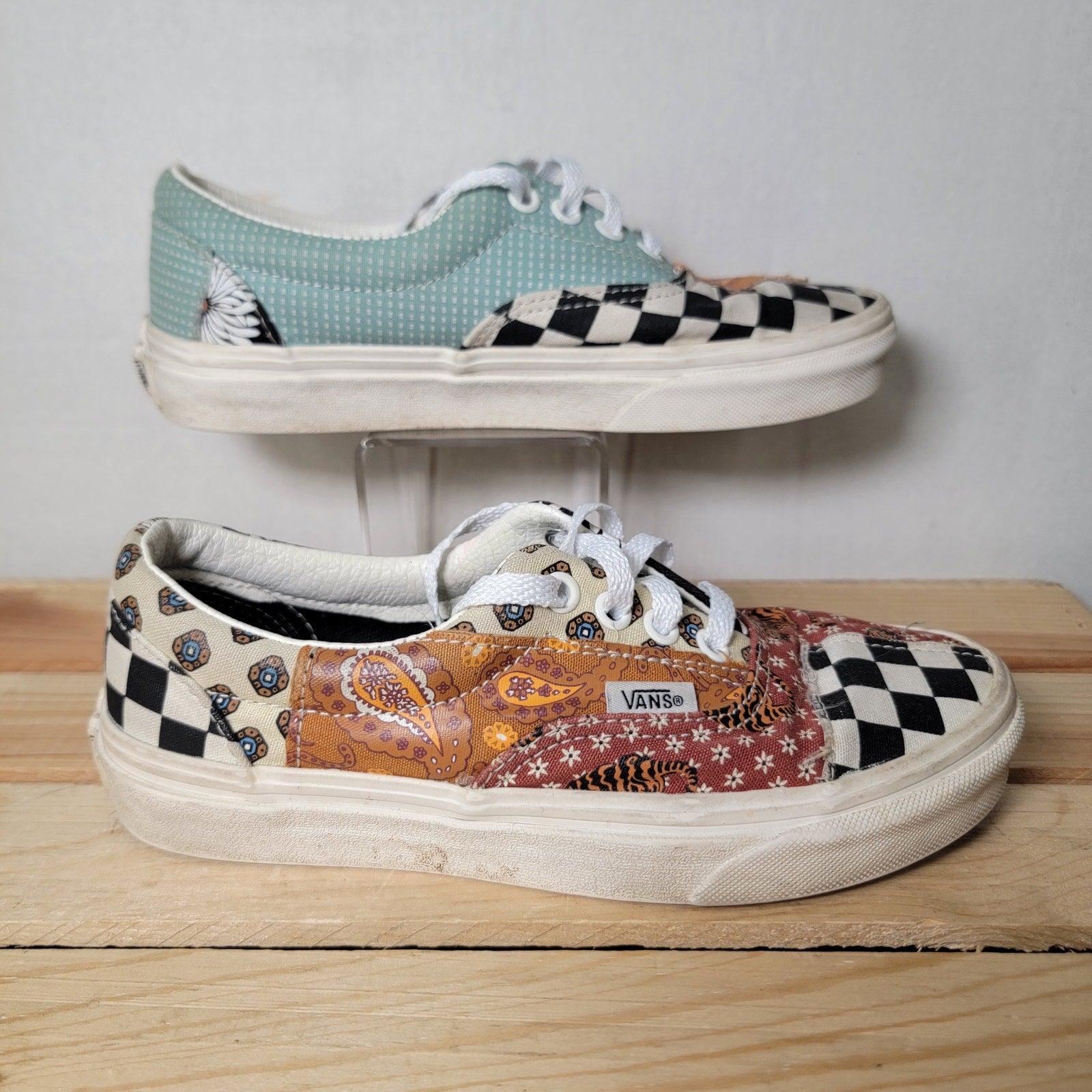 VANS Era Tiger Patchwork Skate Shoes - Size 3.5M / 5W
