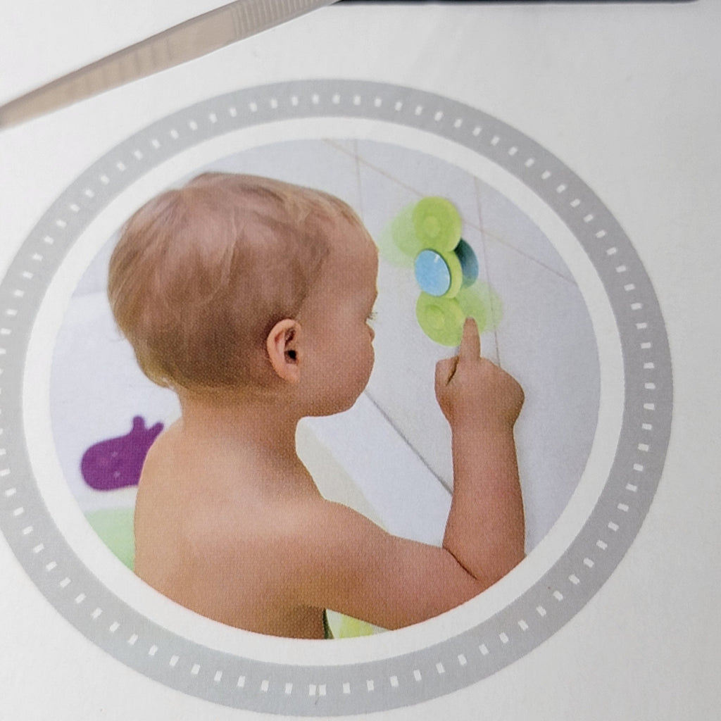 Step Ahead Green Suction Cup Fidget Spinner for Bath Time - NEW