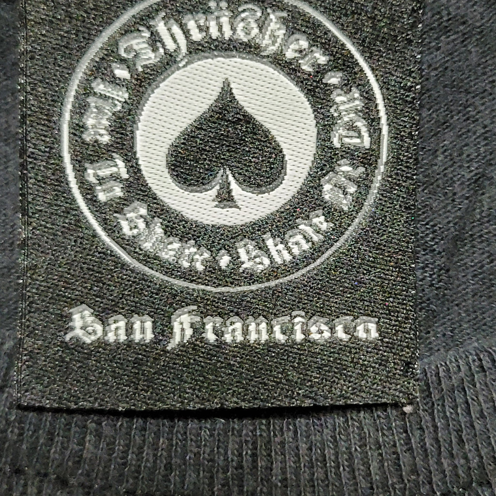 Thrasher Magazine Black Crop Tee Flame Logo - Size XS