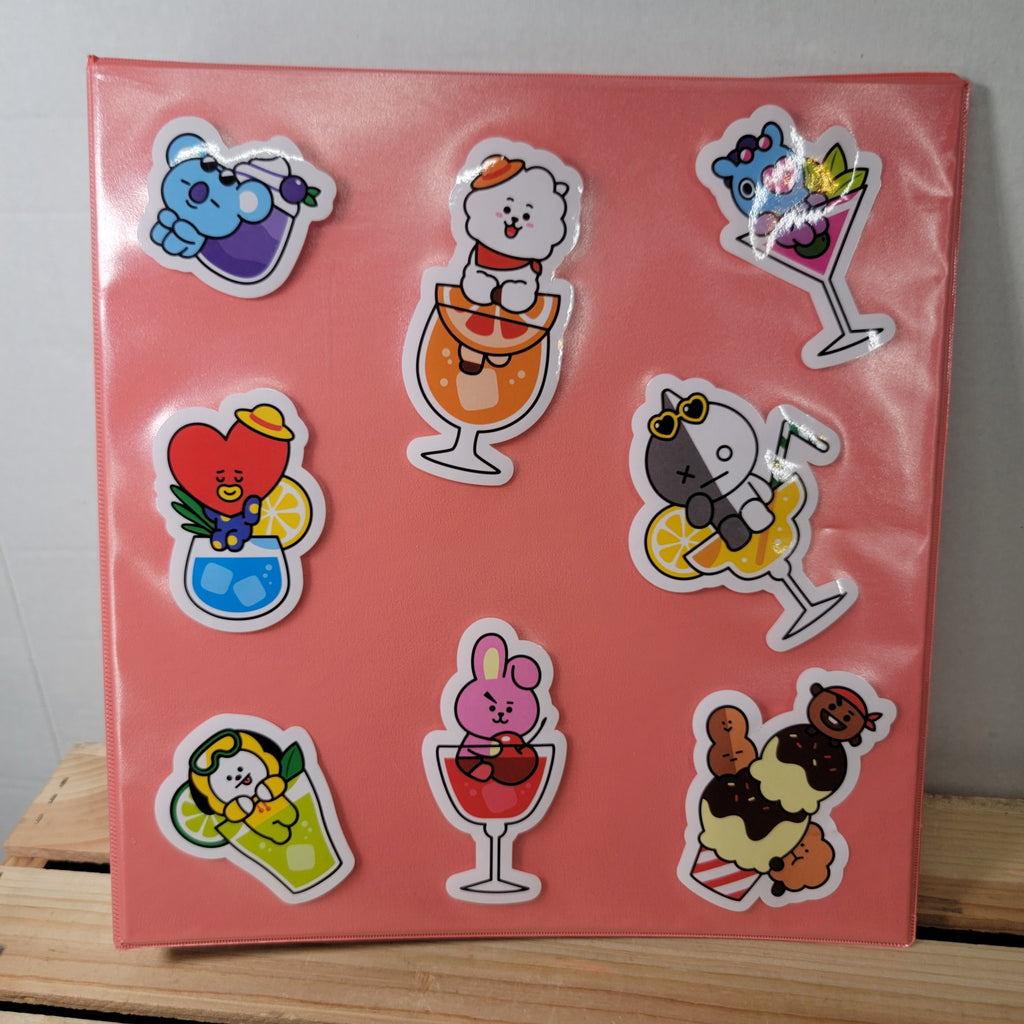 BT21 Stickered Orange 1.5" Binder