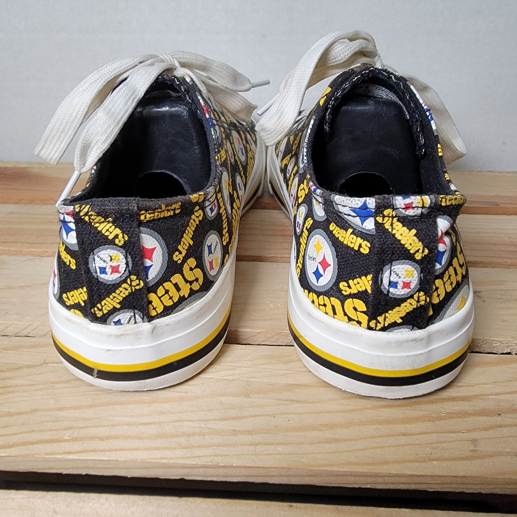 Foco Pittsburg Steelers Low Top Skater Shoes - Size Women's 6