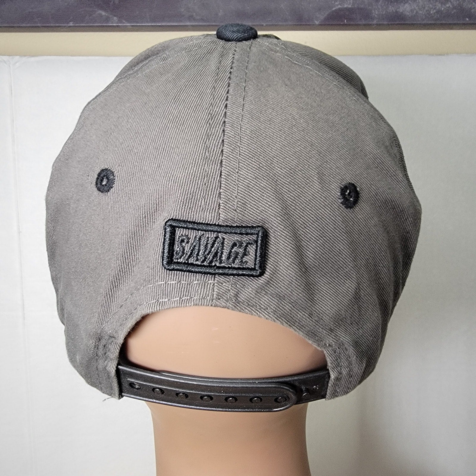 Top Level Black & Grey "Savage" Snapback Ballcap