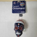 MLB Houston Astros Christmas Ornament Día de Muertos Sugar Skull - NWT