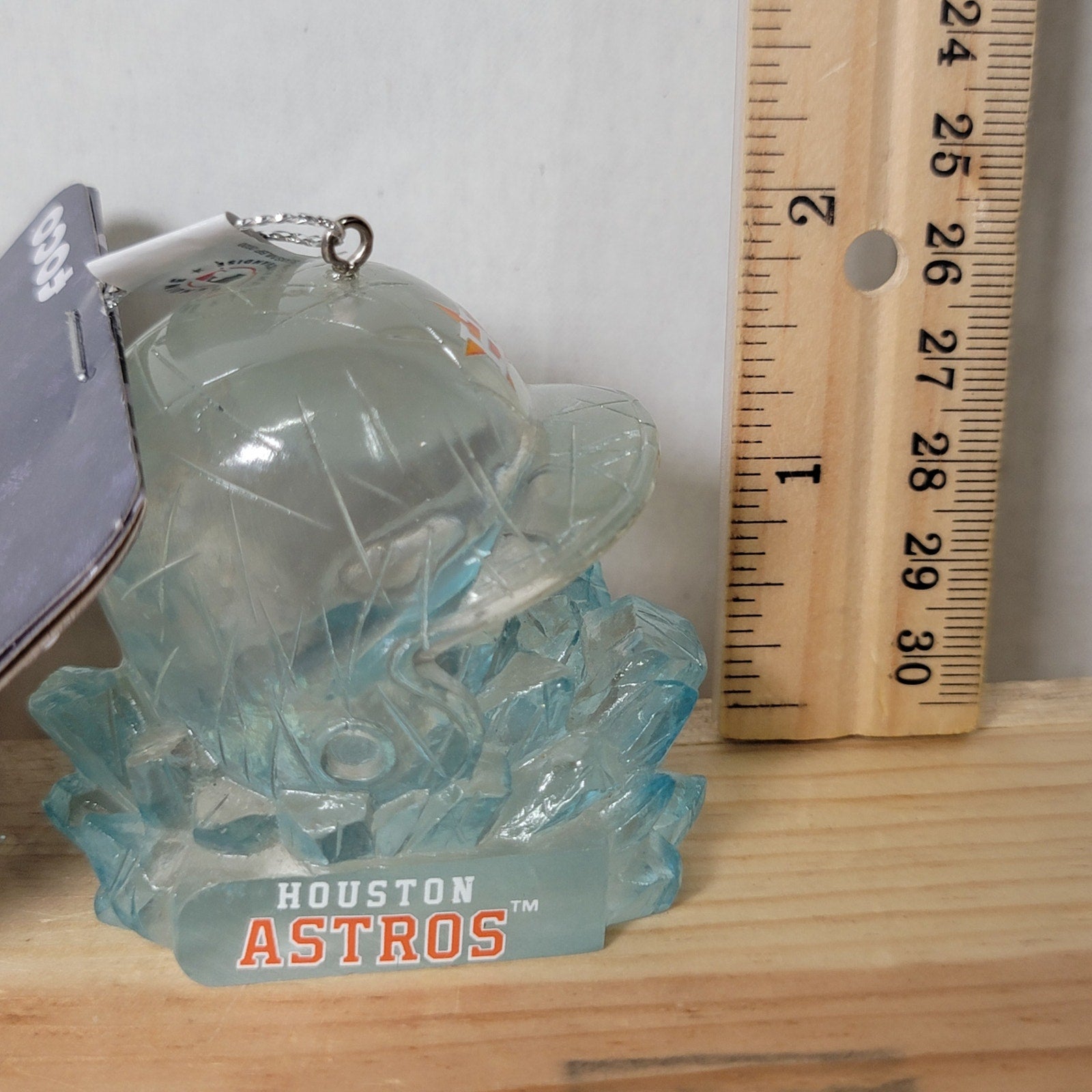 MLB Houston Astros Christmas Ornament Ice Helmet in Stylized Ice - NWT