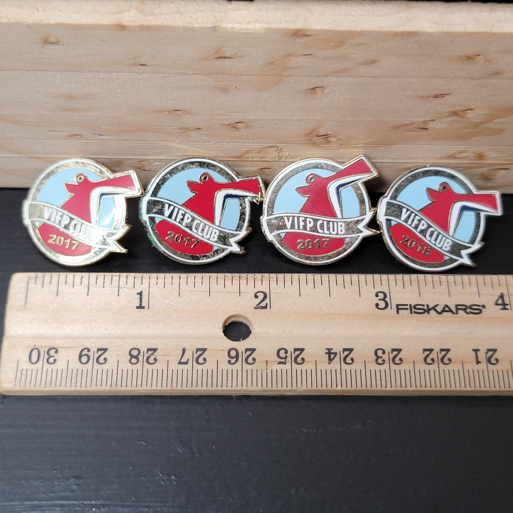 Set of 4 Carnival Cruise Lines VIFP Club Pins: 3- 2017 1- 2018