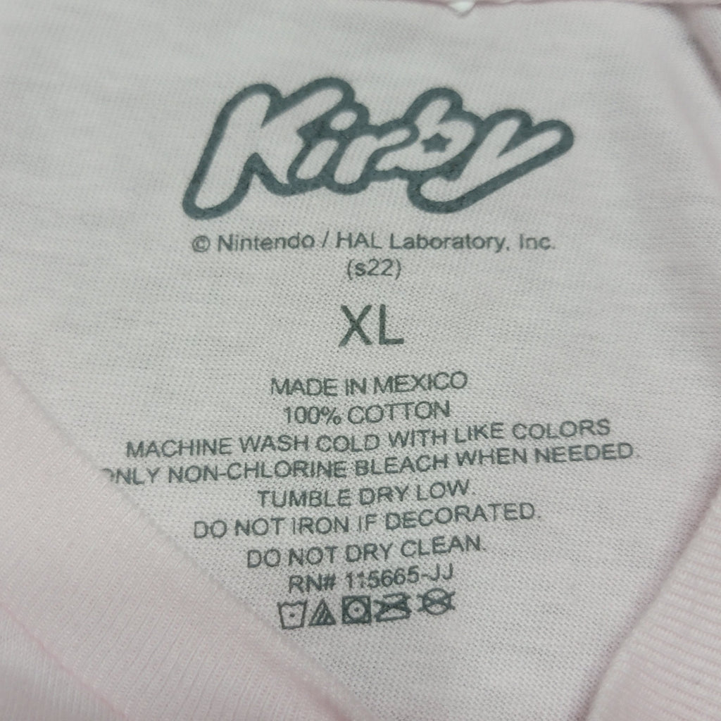 Kirby Unisex Pink Tee "Kirby Of The Stars" - Size XL