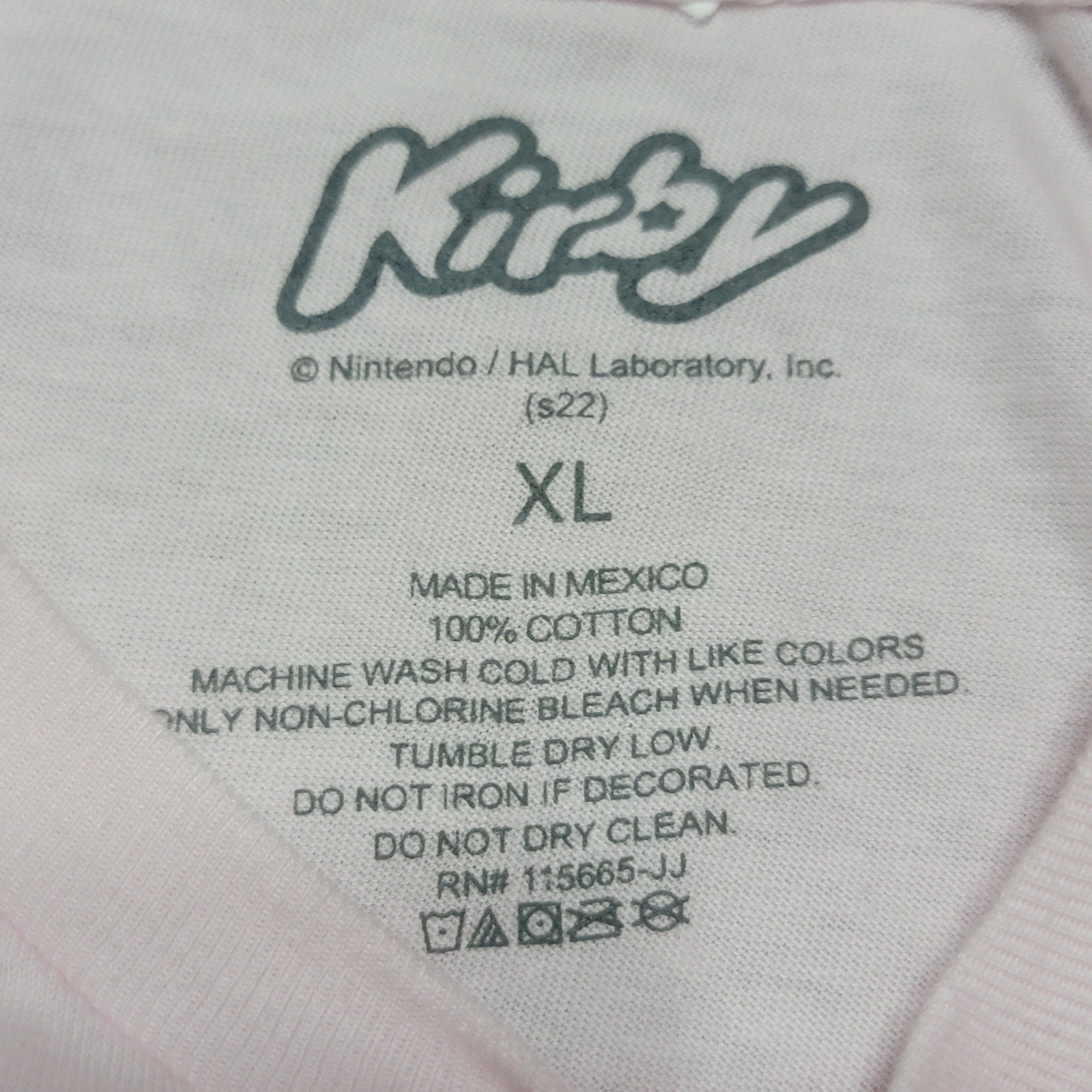 Kirby Unisex Pink Tee "Kirby Of The Stars" - Size XL