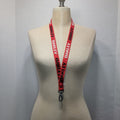 Oakley Black & Red Lanyard w/ Clip