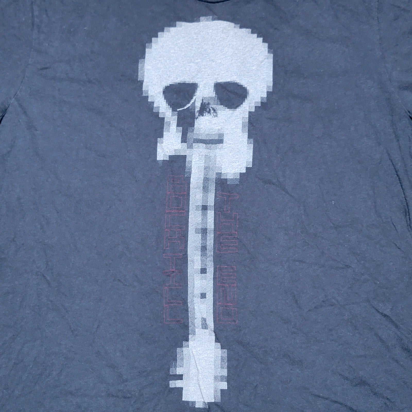 Levi's Black Unisex Tee Skull Guitar - Size Large