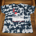 Bowery Black Grey Tie-Dye Unisex Tee "Tokyo City" - Size XL
