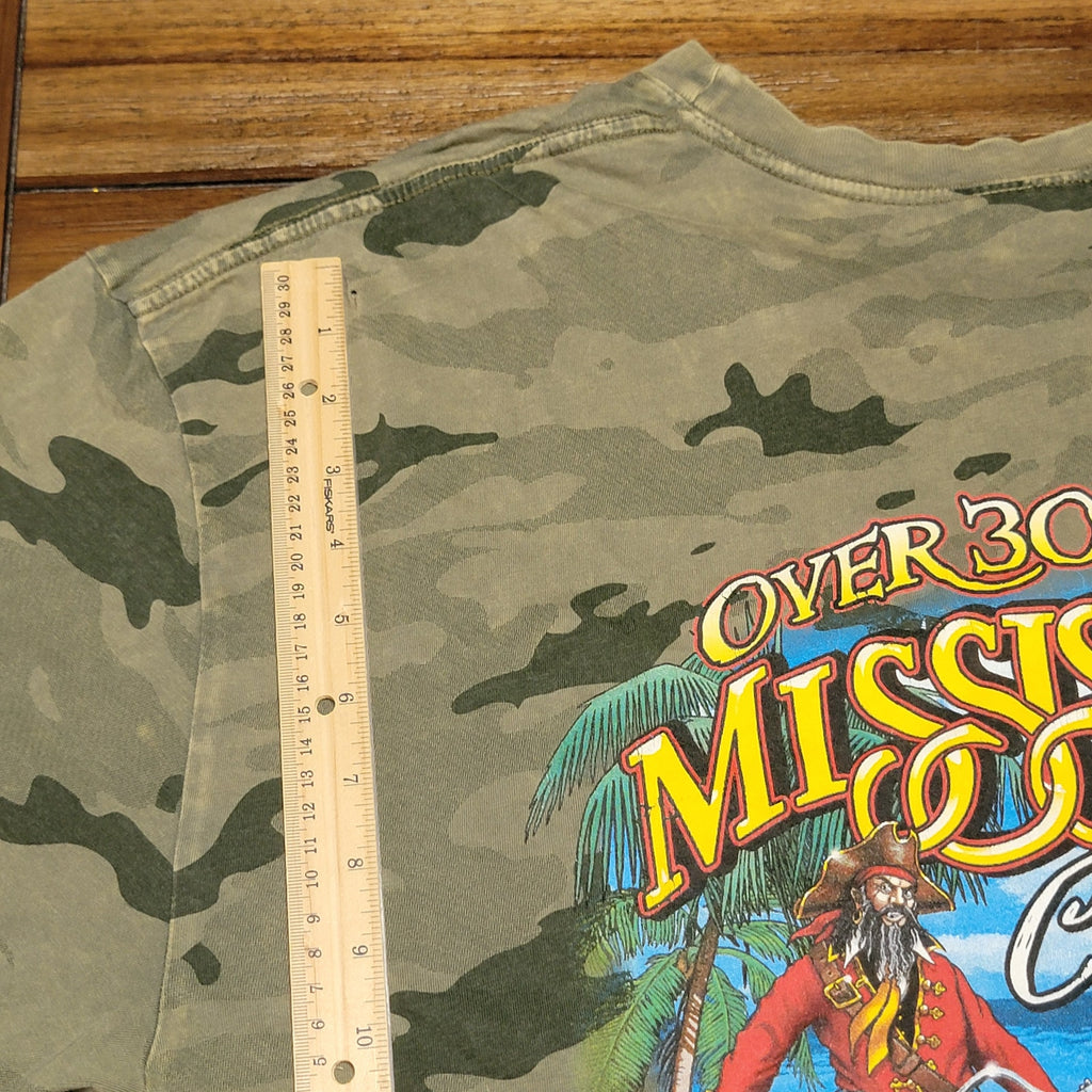 Harley-Davidson Green Camo Unisex Tee "HD Biloxi, MS Over 30 Years" - Size XL