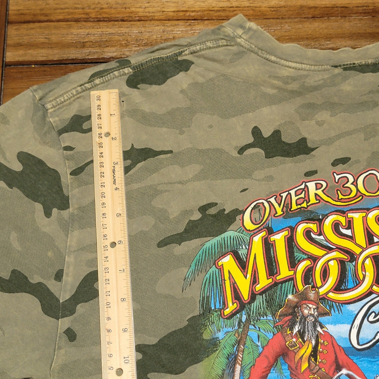 Harley-Davidson Green Camo Unisex Tee "HD Biloxi, MS Over 30 Years" - Size XL