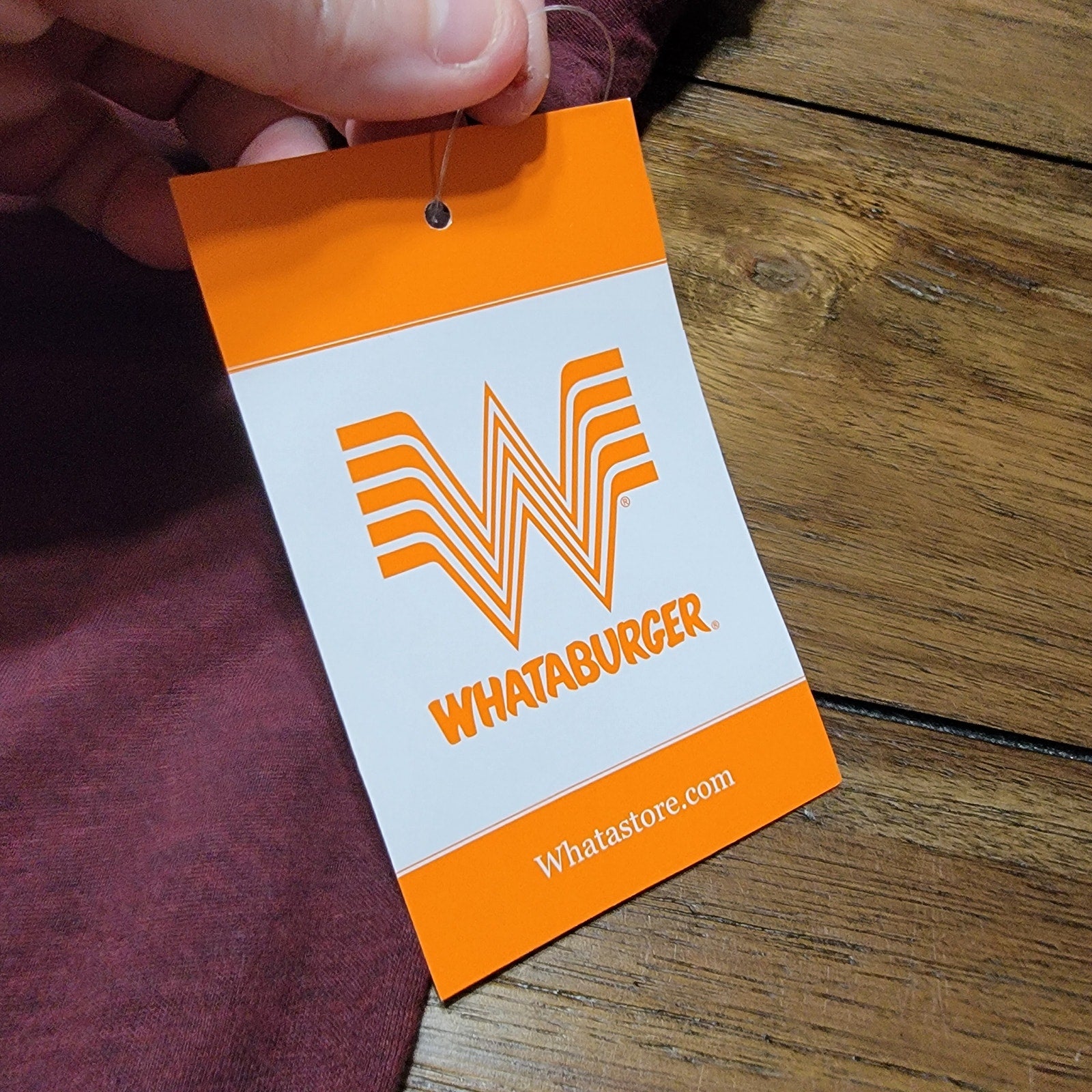 Whataburger Burgundy Unisex Tee "Since 1950" - Size Medium NWT