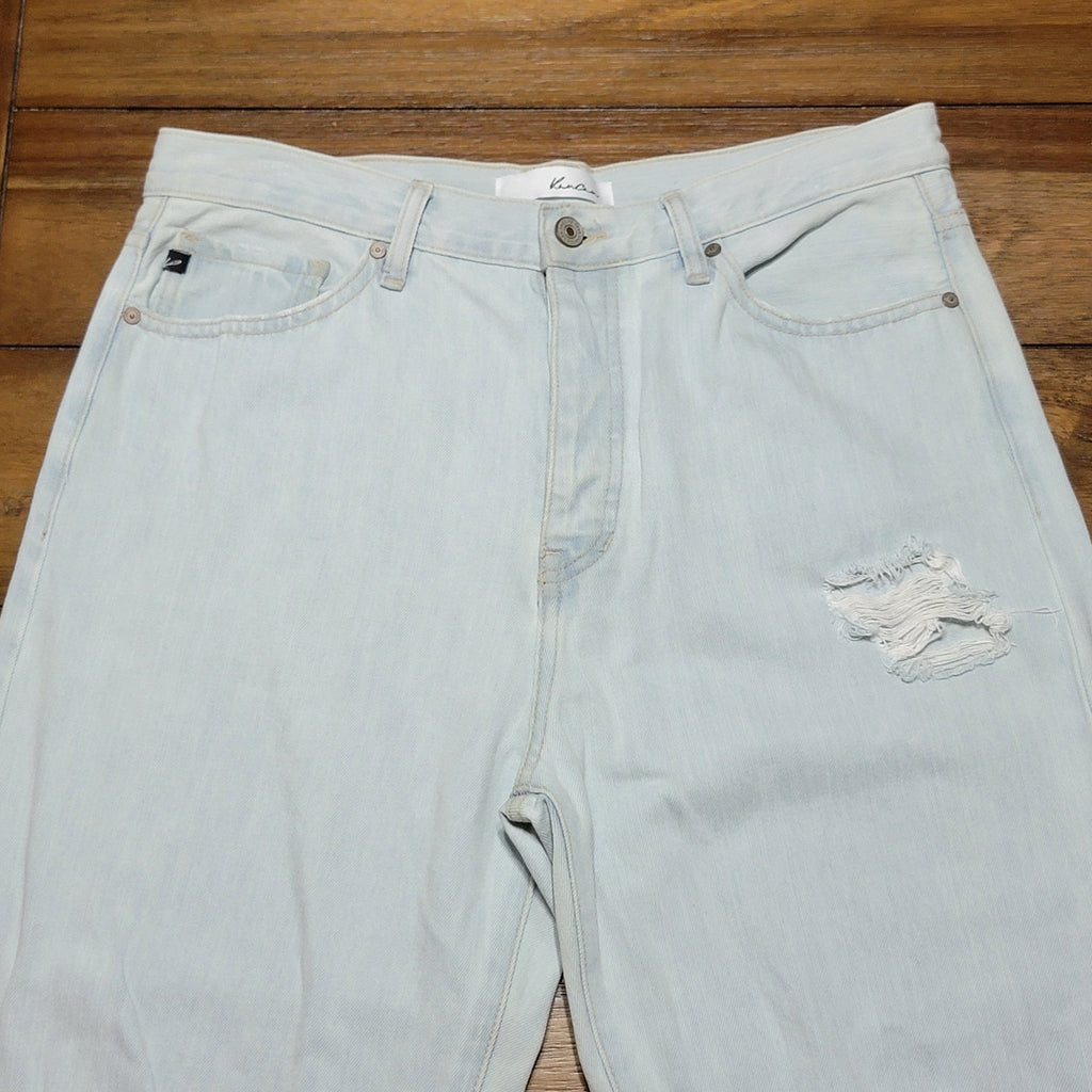 Kancan Light Wash Button Fly Denim Jeans - Size 11/29