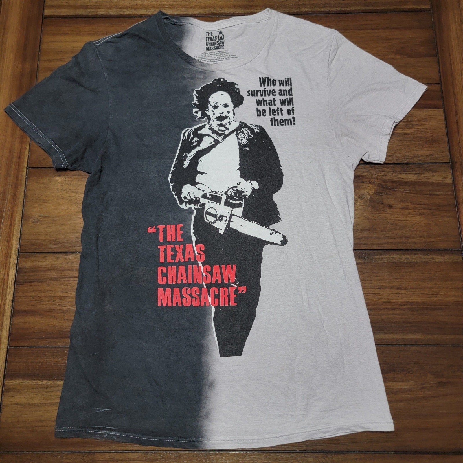 The Texas Chainsaw Massacre Leatherface Running Split-Dye T-Shirt - Size Medium