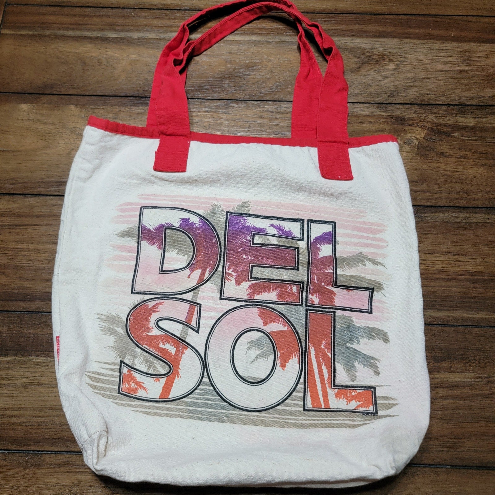 Del Sol Color Changing Canvas Bag w/ Palm Trees